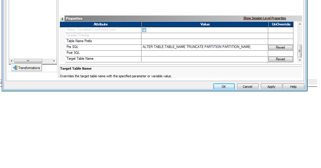 Database and Business Intelligence How to truncate a partition of a