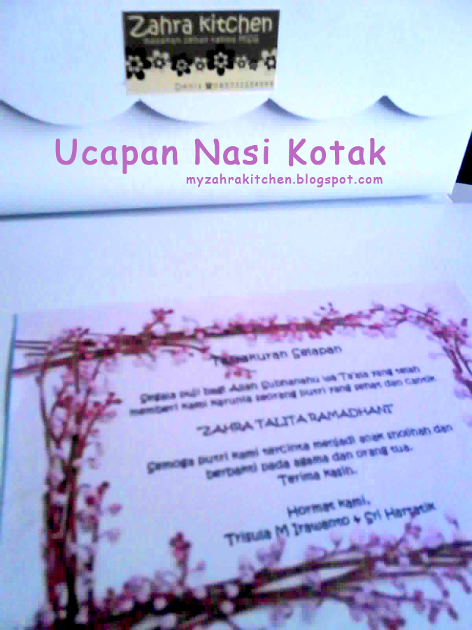 Zahra Kitchen Lunch Box Zahra�s Selapanan