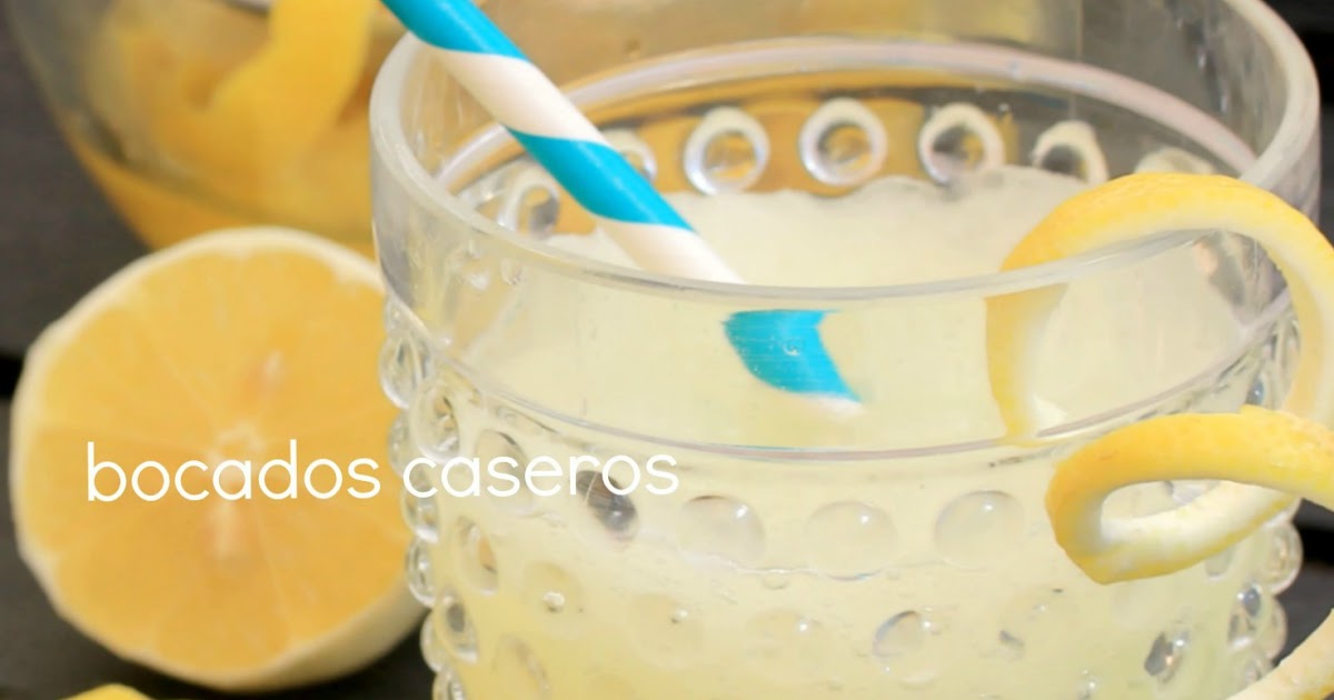 Bocados Caseros: Receta de granizado de limón casero