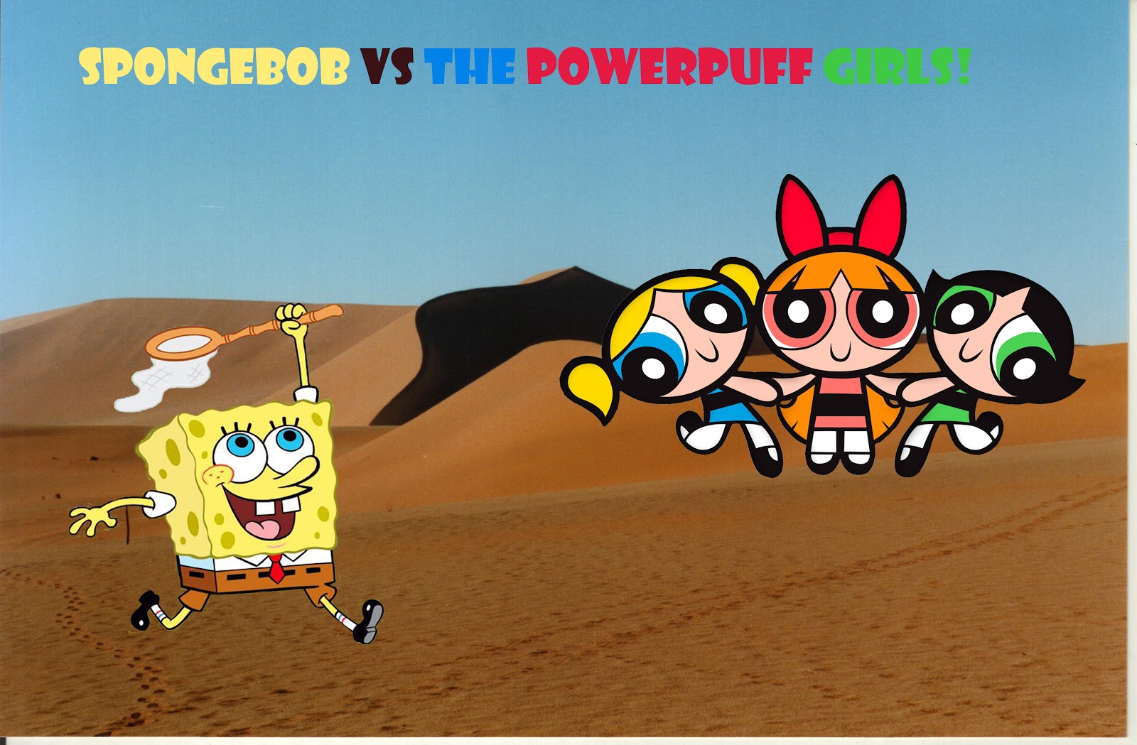 Elena's Graphic Design SpongeBob VS The Powerpuff Girls!