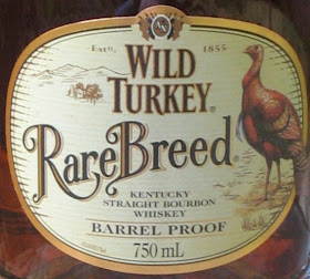 Pure Straight Bourbon Whiskey.  Wild Turkey Rare Breed.