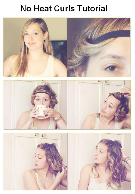 A woman world No Heat Curls Tutorial