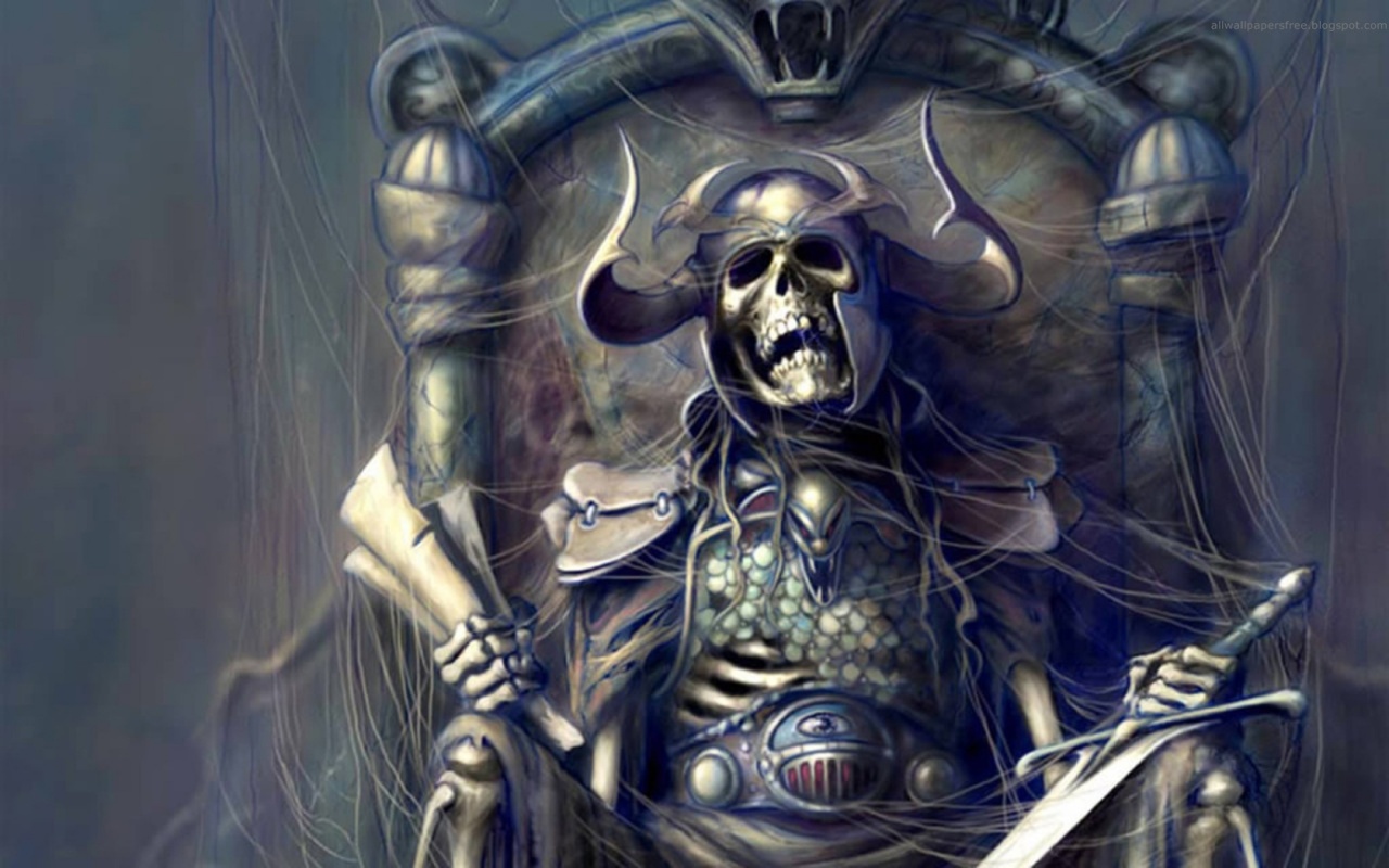 Skeleton King with the Map | Top Wallpapers Download