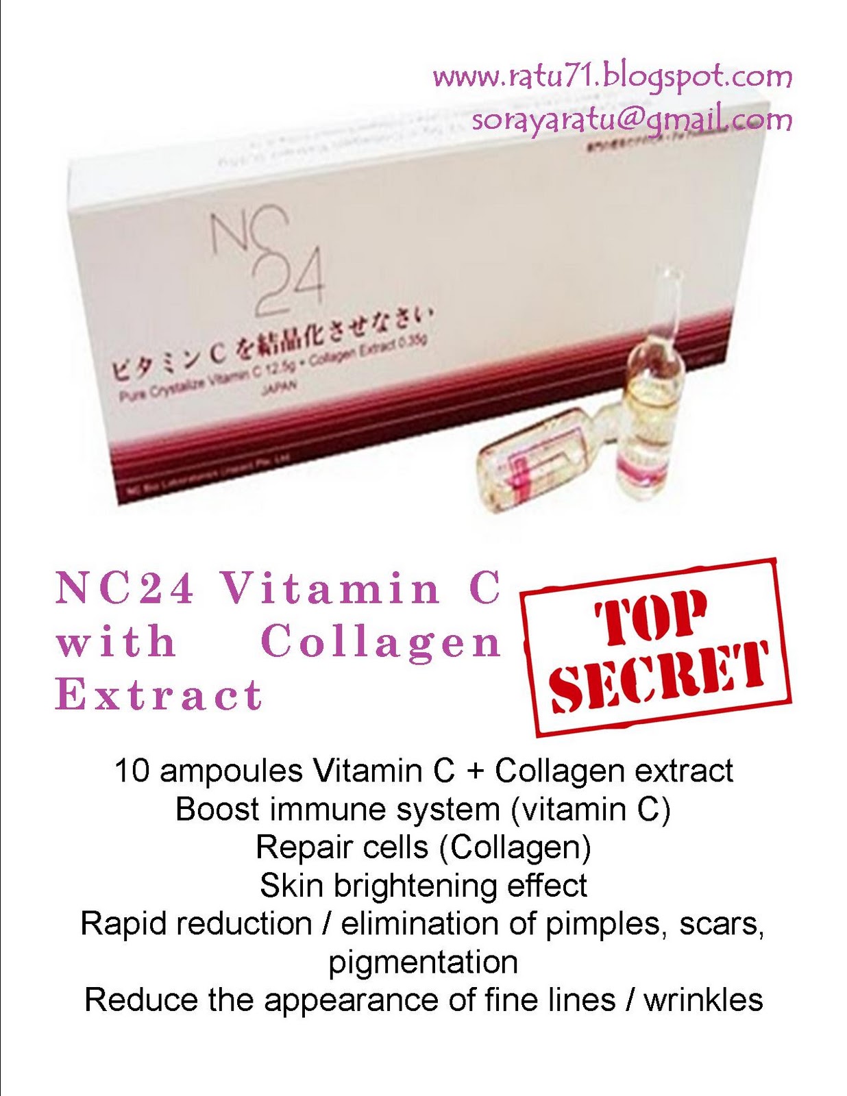 NC 24 Vitamin C with Collagen Extract Last Week Promotion Vitamin C