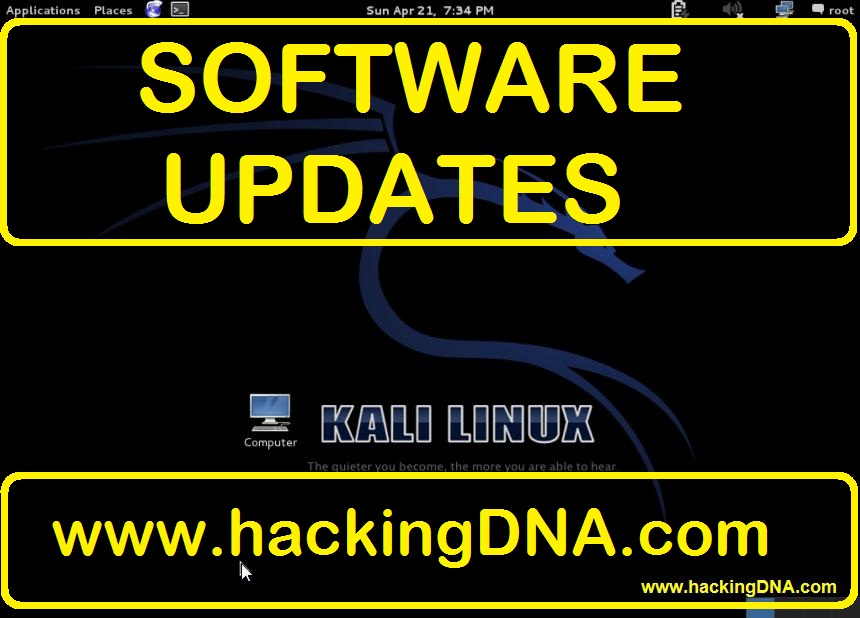 Software Updates On Kali linux HackingDNA