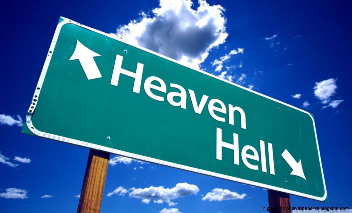 Heaven And Hell Sign HD desktop wallpaper High Definition Heaven And Hell Sign HD desktop wallpaper High Definition