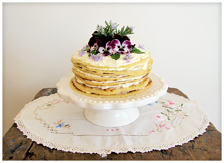 Camellia Rose Recipe Apple Crepe Cake