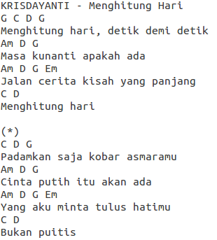 Cara Bermain Petikan dan Melodi Menghitung Hari ...
