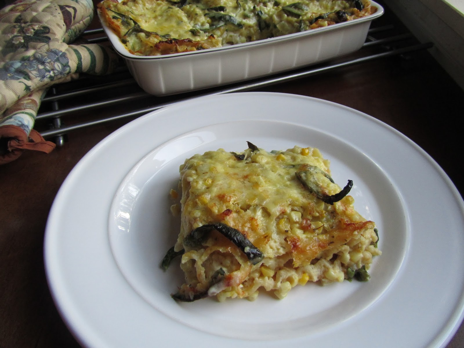 Loaves n Dishes CORN, POBLANO, & ZUCCHINI LASAGNE