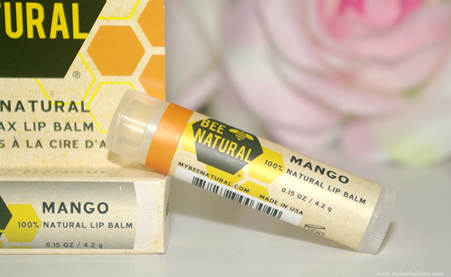 Bee Natural 100% natural Mango Lip Balm