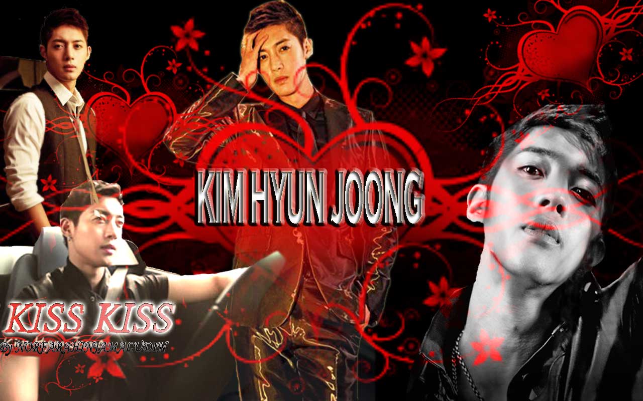 K-POP FEVER just for kpop fanz: KIM HYUN JOONG KISS KISS WALLPAPER FROM