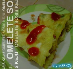 <br />Omelete Sosis Keju