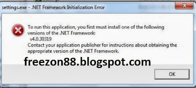 Install Net Framework v4.0.30319 windows 7