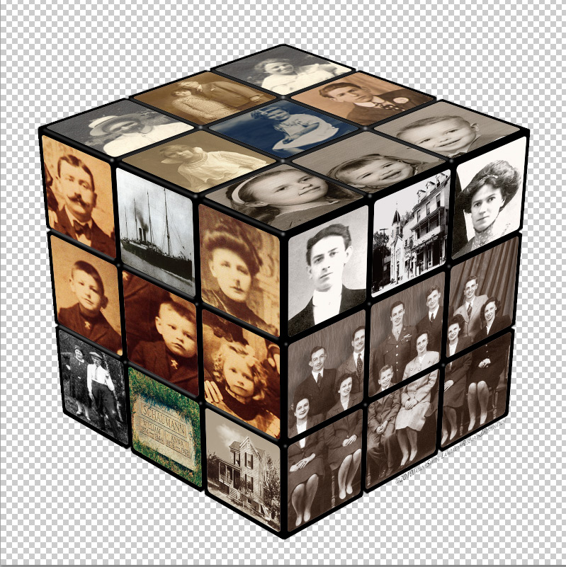 Brookie's Cookie Jar Family History Photo Cubes