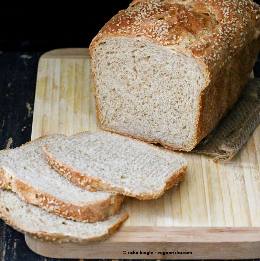 Vegan Sprouted Wheat Millet Sandwich Bread Recipe Vegan Richa