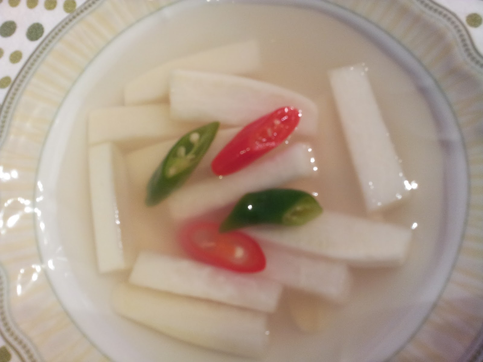 Jane Says, Eat 무 물김치 (Radish Water Kimchi / Korean)
