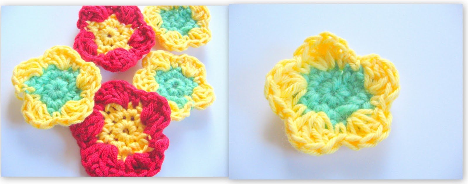 Crochet flower pattern - simple and effective.