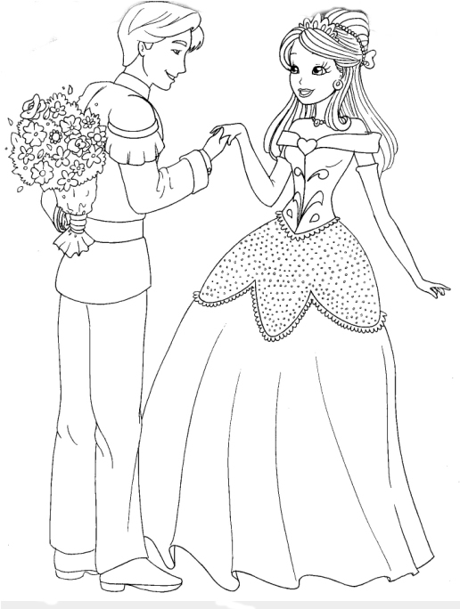 desenhos para imprimir para pintar barbie em vestidos de princesas