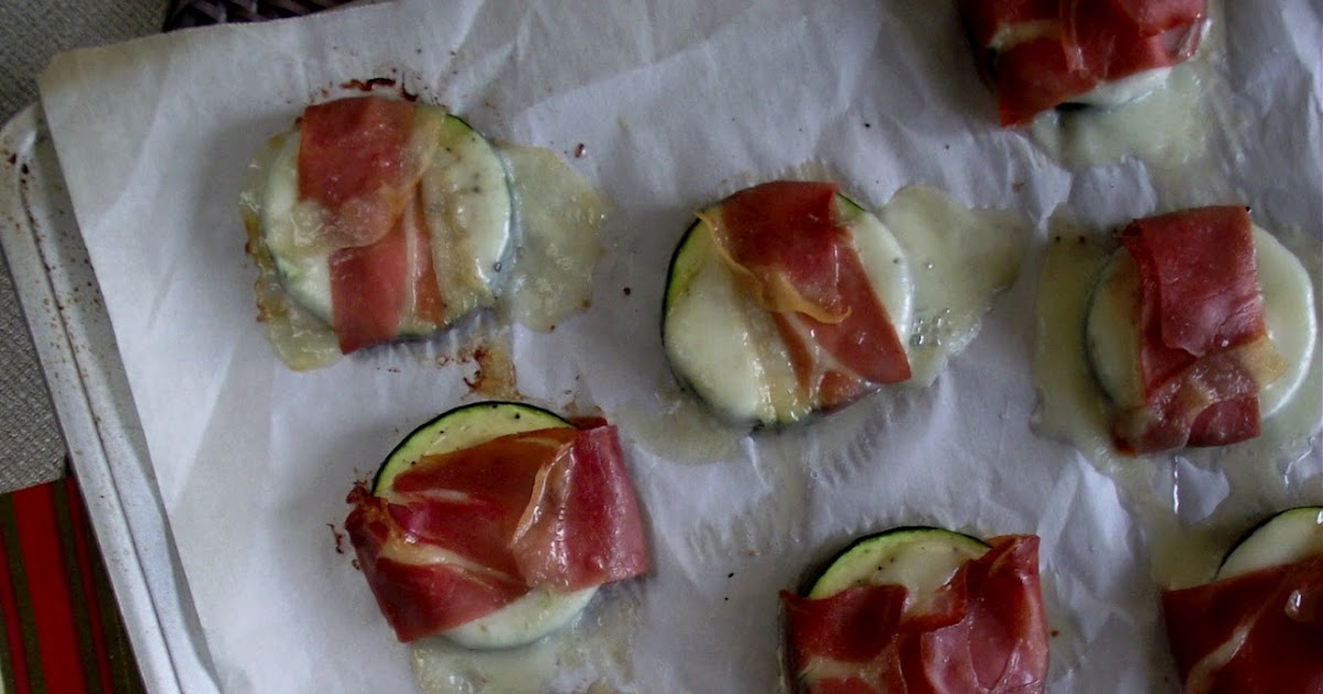 So Domesticated Zucchini with Mozzarella and Prosciutto...