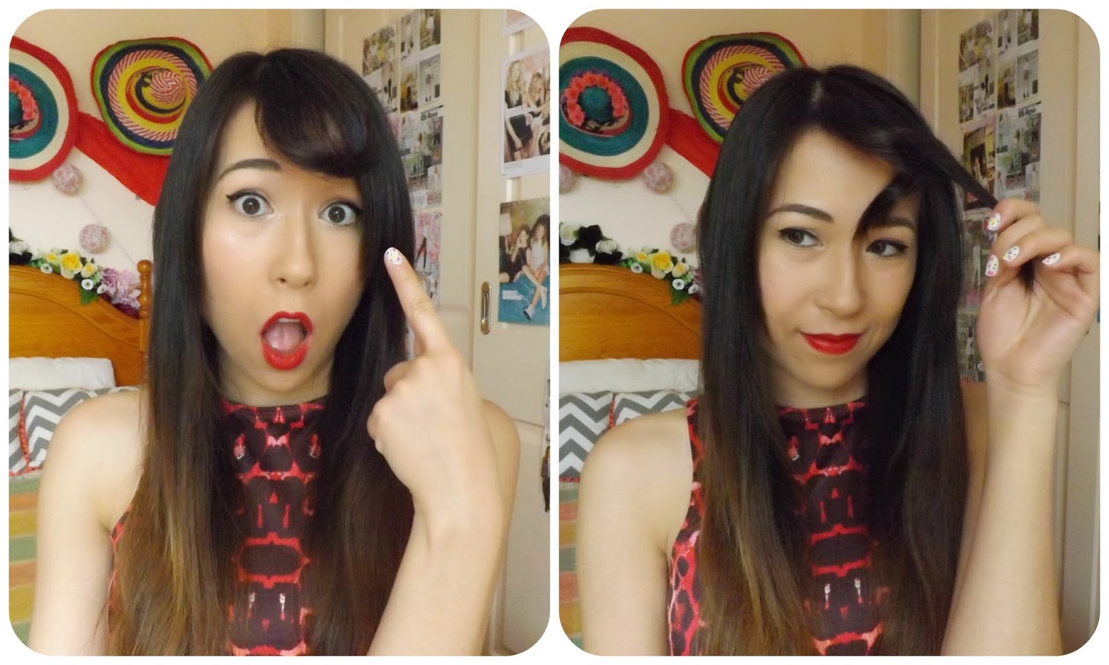 TUTORIAL How to style a side fringe taken by surprise