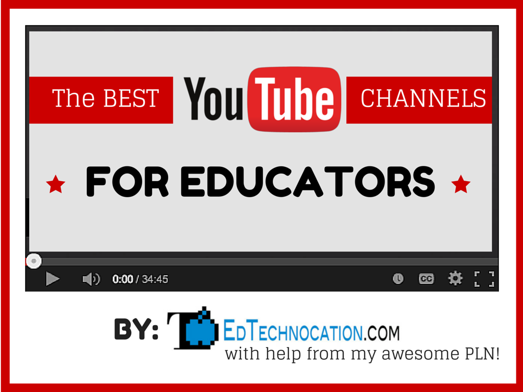 EdTechnocation A Curated List of the Best Youtube Channels for Educators