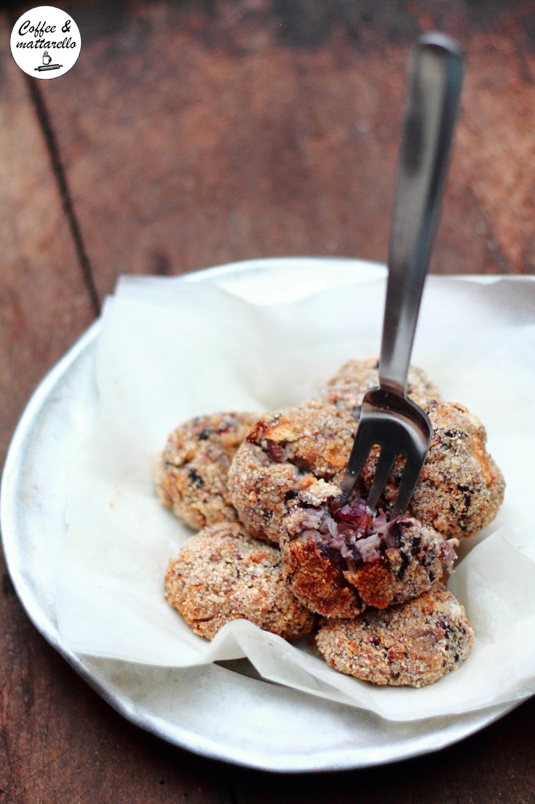 Polpette di radicchio e fagioli cannellini al forno