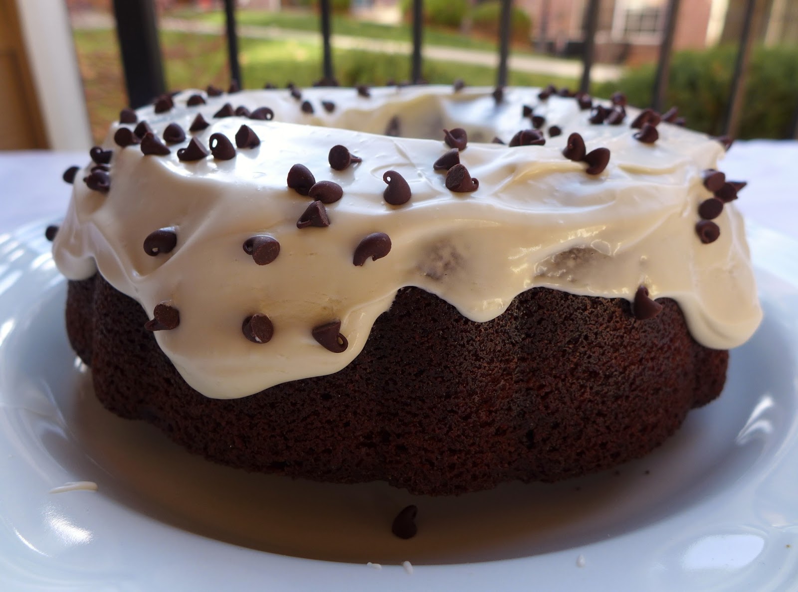 Dimples & Delights Cinnamon Chocolate Bundt Cake