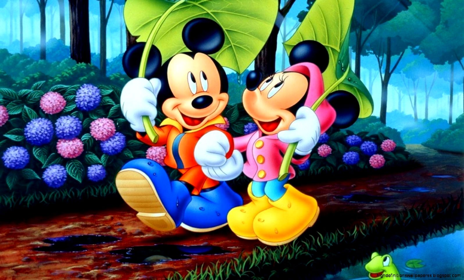 Mickey Mouse And Minnie Hd High Definitions Wallpapers