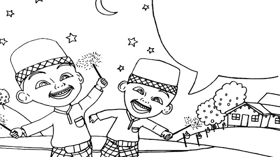 Gambar Upin Ipin Untuk Mewarnai Anak