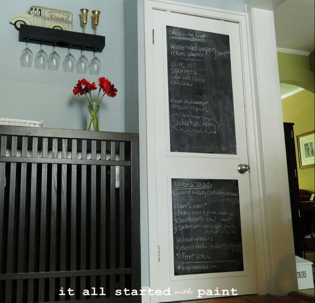 chalkboard door … refreshed - It All Started With Paint