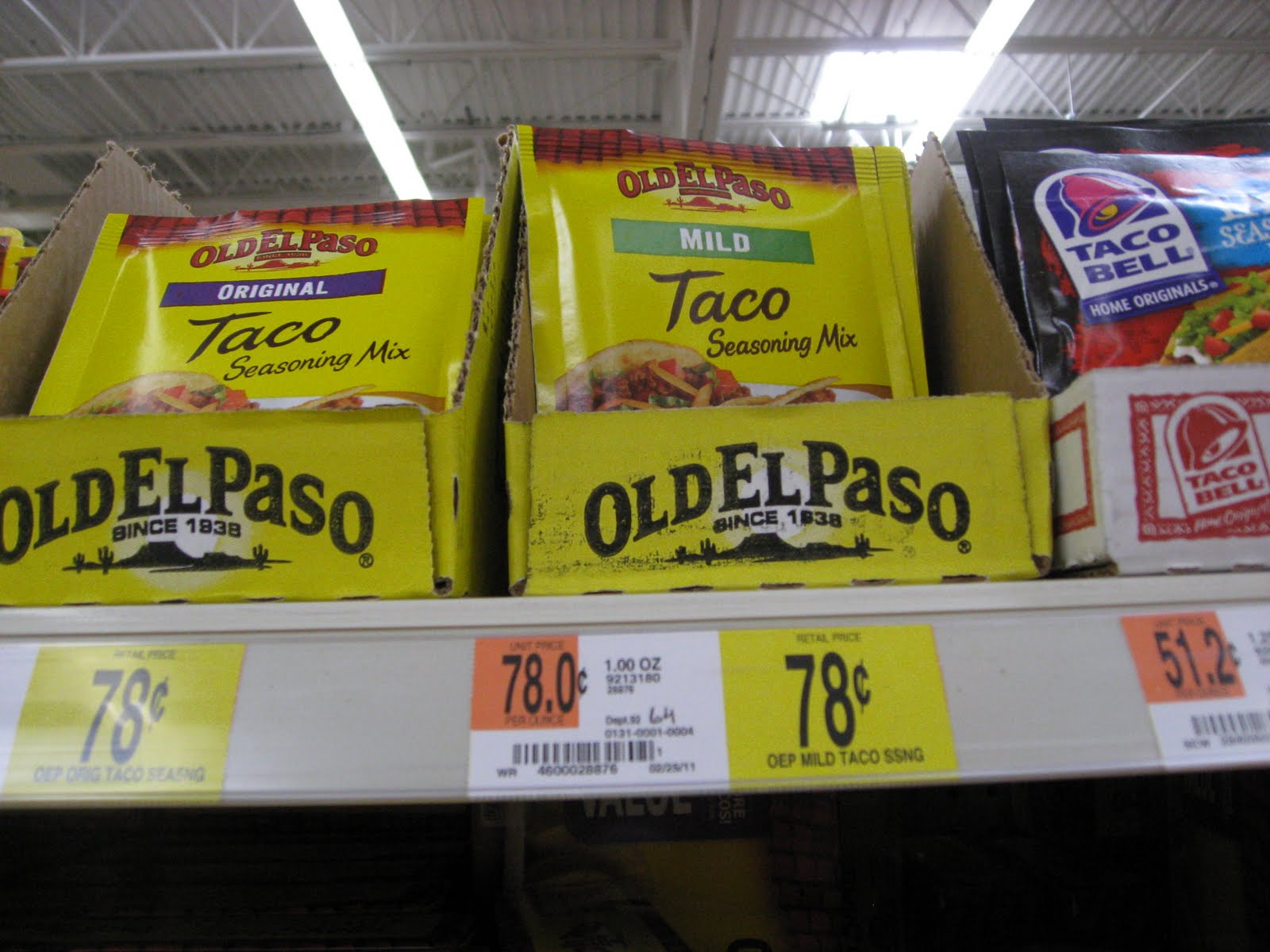 I Love Coupon Deals Walmart .70 Old El Paso Taco Shells and FREE