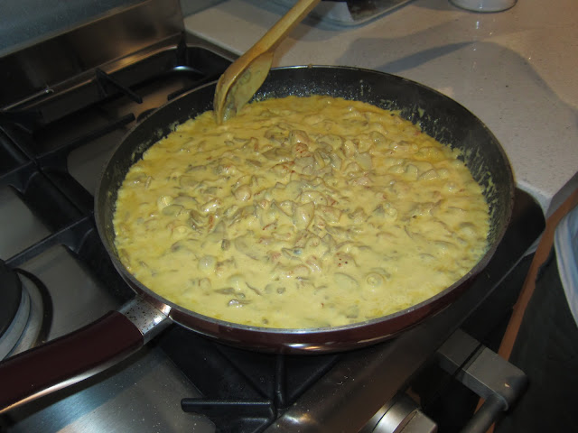 step-by-step instructions to make creamy mushroom sauce