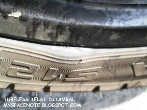 tubeless benjol telat ditambal coy tubeless benjol telat ditambal