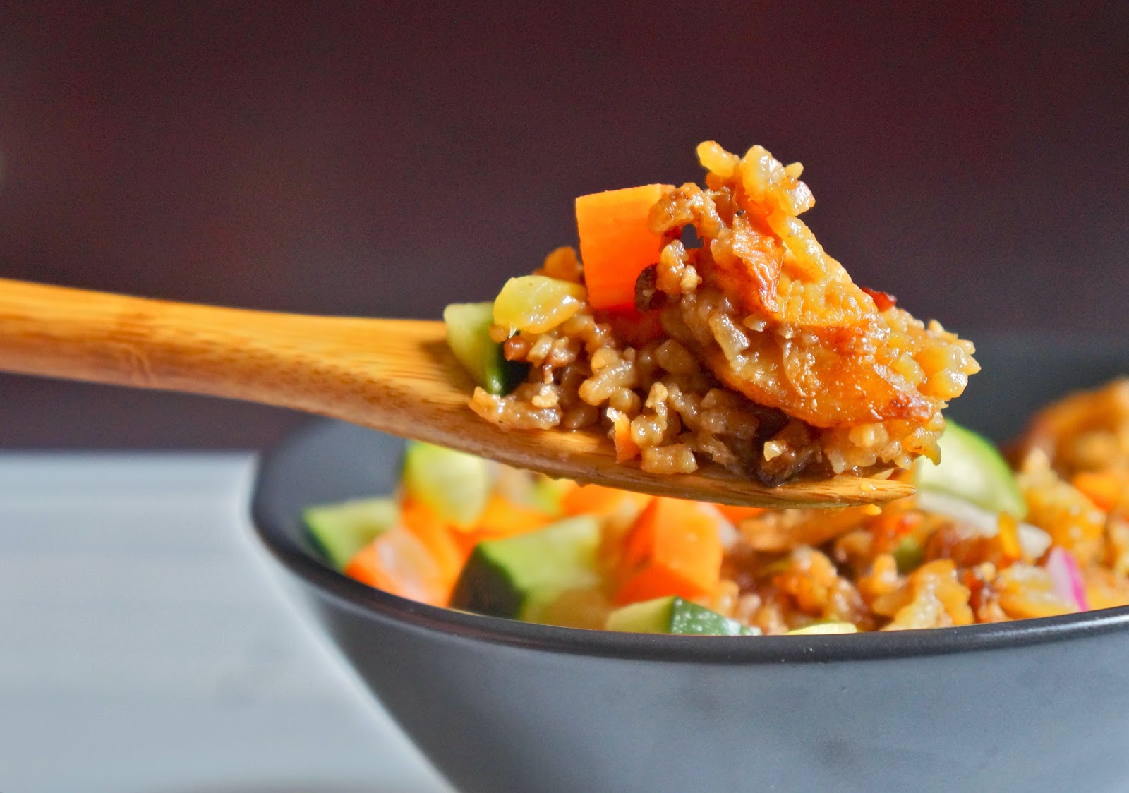 Indonesian chicken fried rice