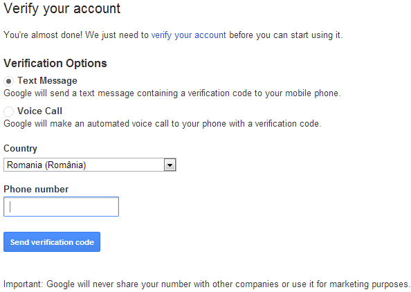 Skip CAPTCHA When Creating Gmail