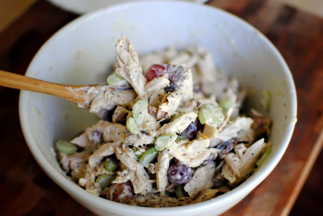 Chicken Salad with Grapes l SimplyScratch.com