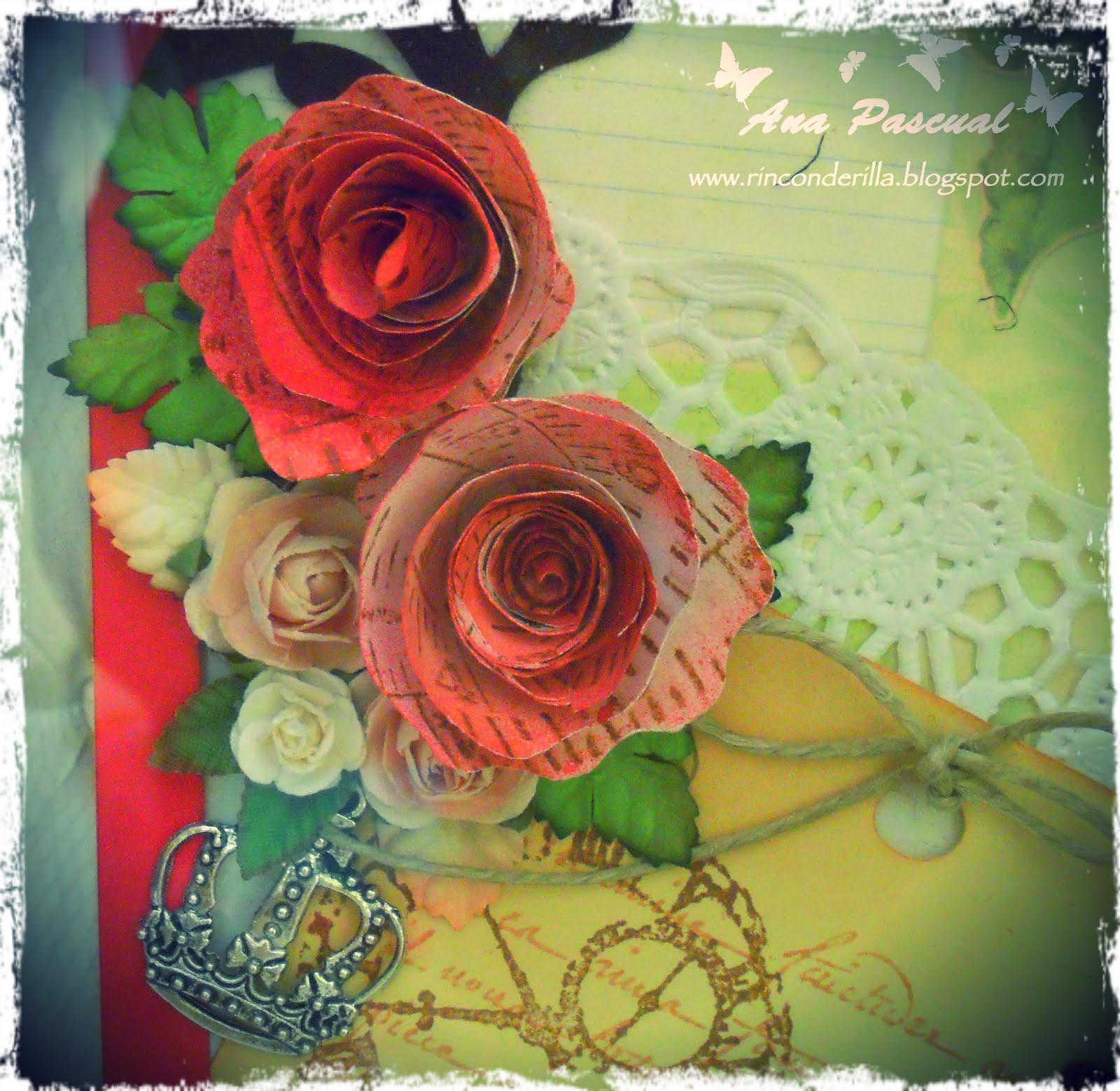 Hojas blancas decoradas Imagui