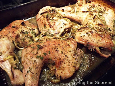 Baked Chicken Thighs and Legs with Garlic Marinade