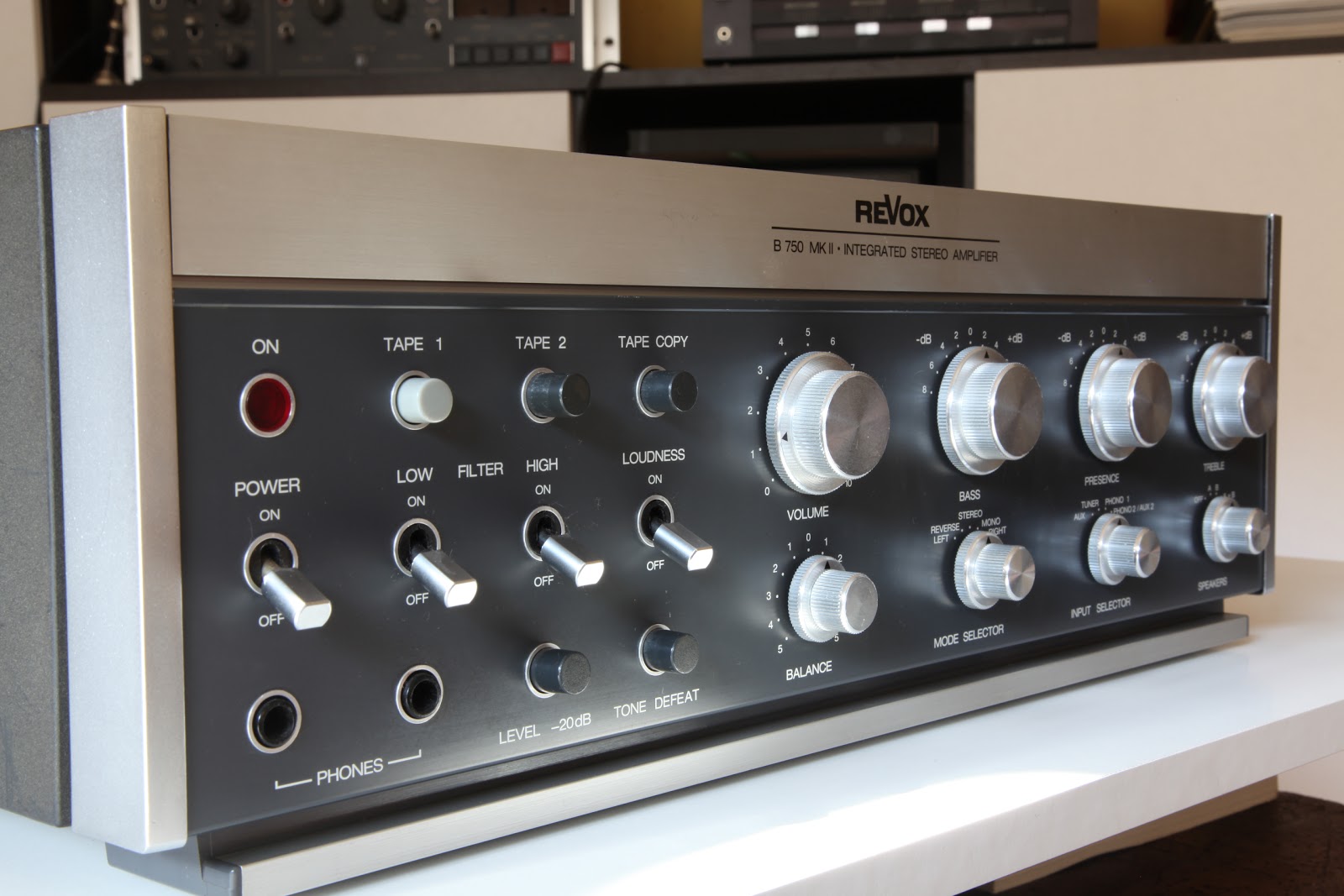 The Vintage Label Revox B750 MKII Integrated Amplifier For Sale!