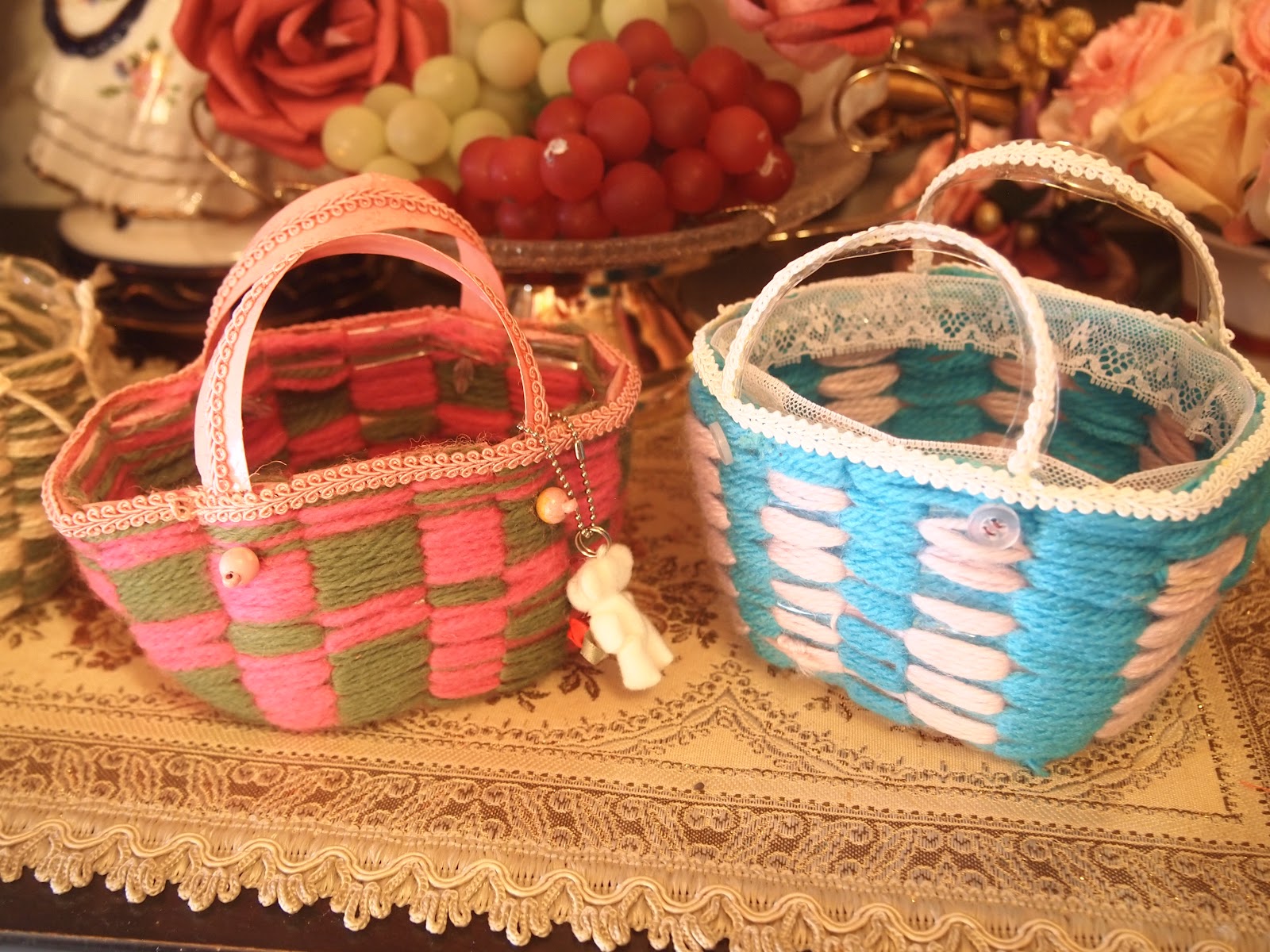 CREATE A HOBBY Recycled plastic Bottles..MINI BASKET