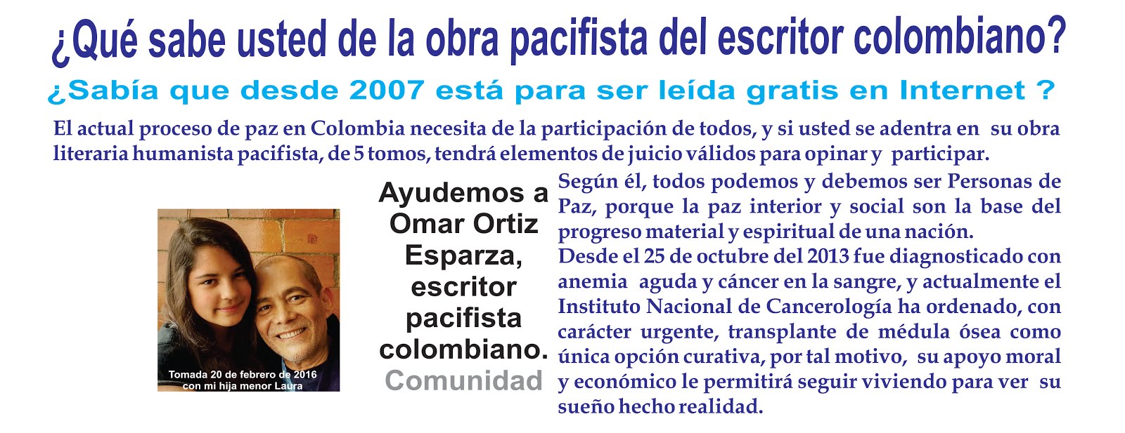 Vivir AMPM no evita enfermedades, pero Sí da fortaleza para enfrentarlas