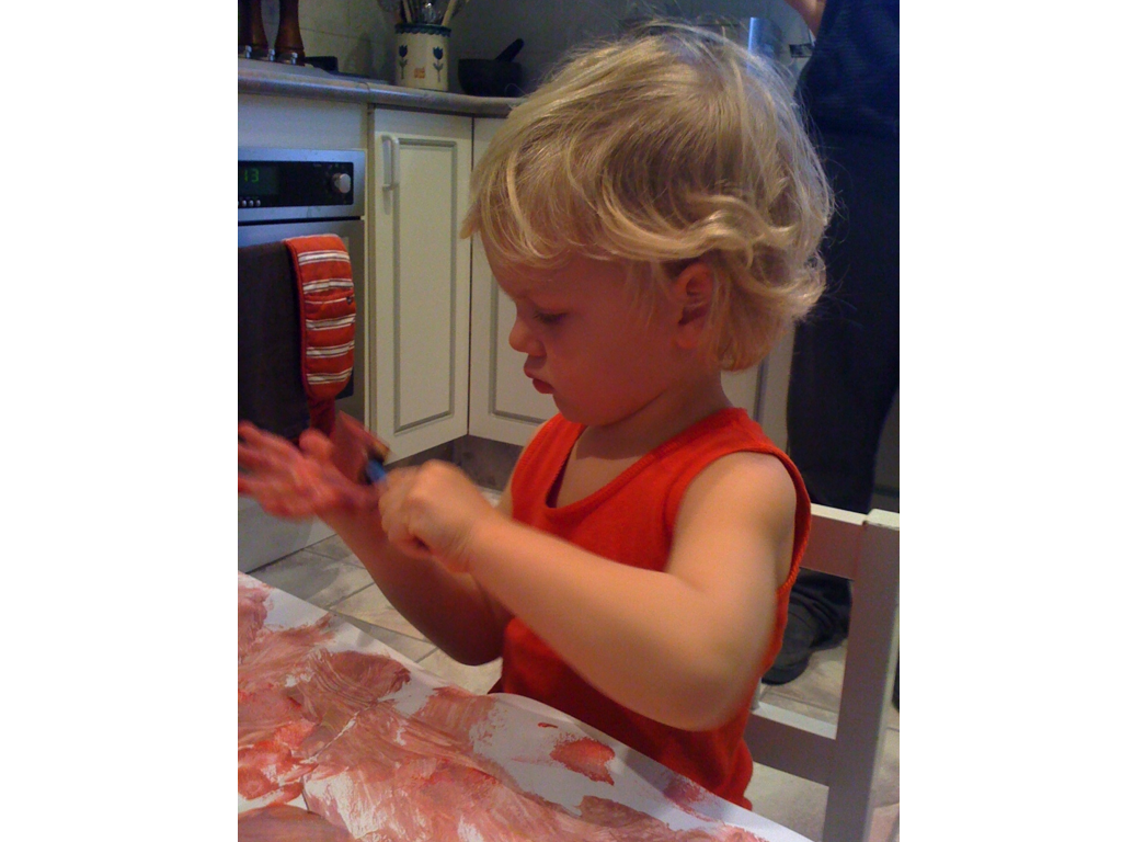 WEST END COTTAGE Finger painting gone bad