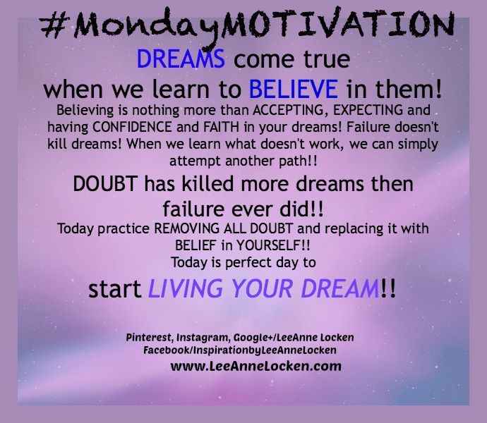 Inspiration by LeeAnne Locken What can KILL your DREAMS and YOU can CHANGE!