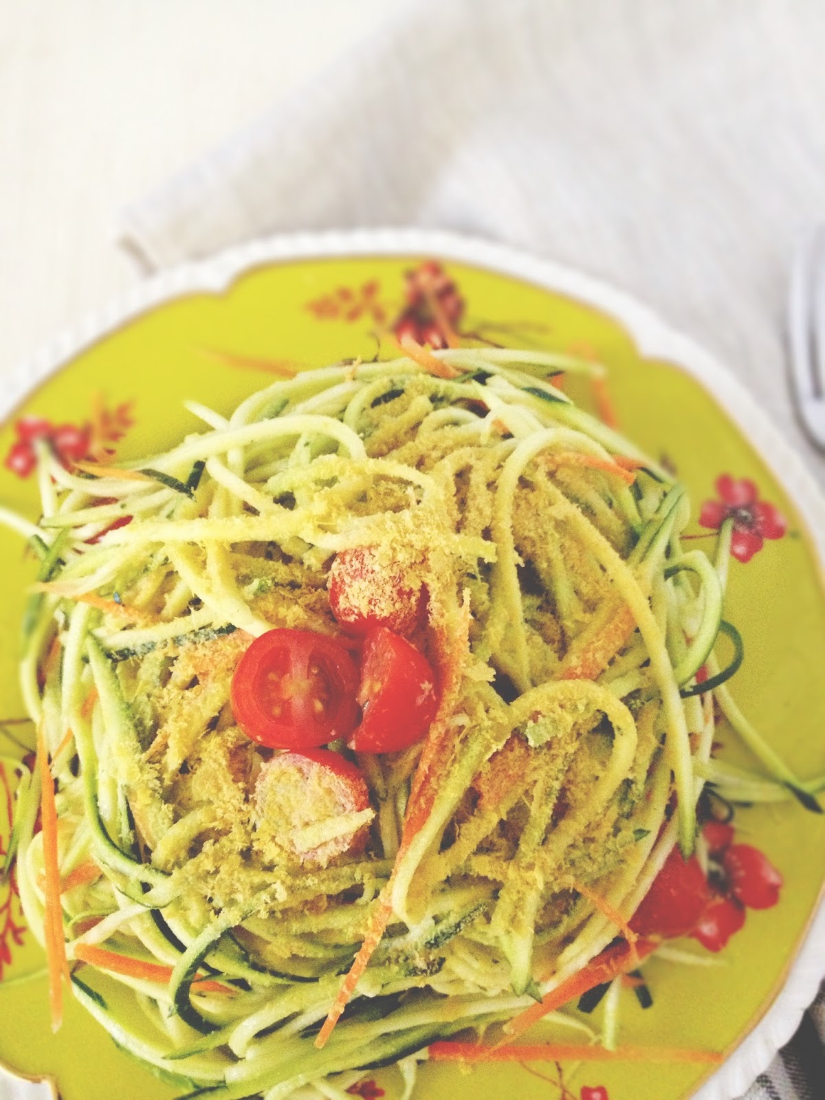 real raw kitchen RECIPE simple noodle salad and the mandolin