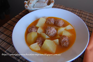 Estofado De Albondigas De Ternera.