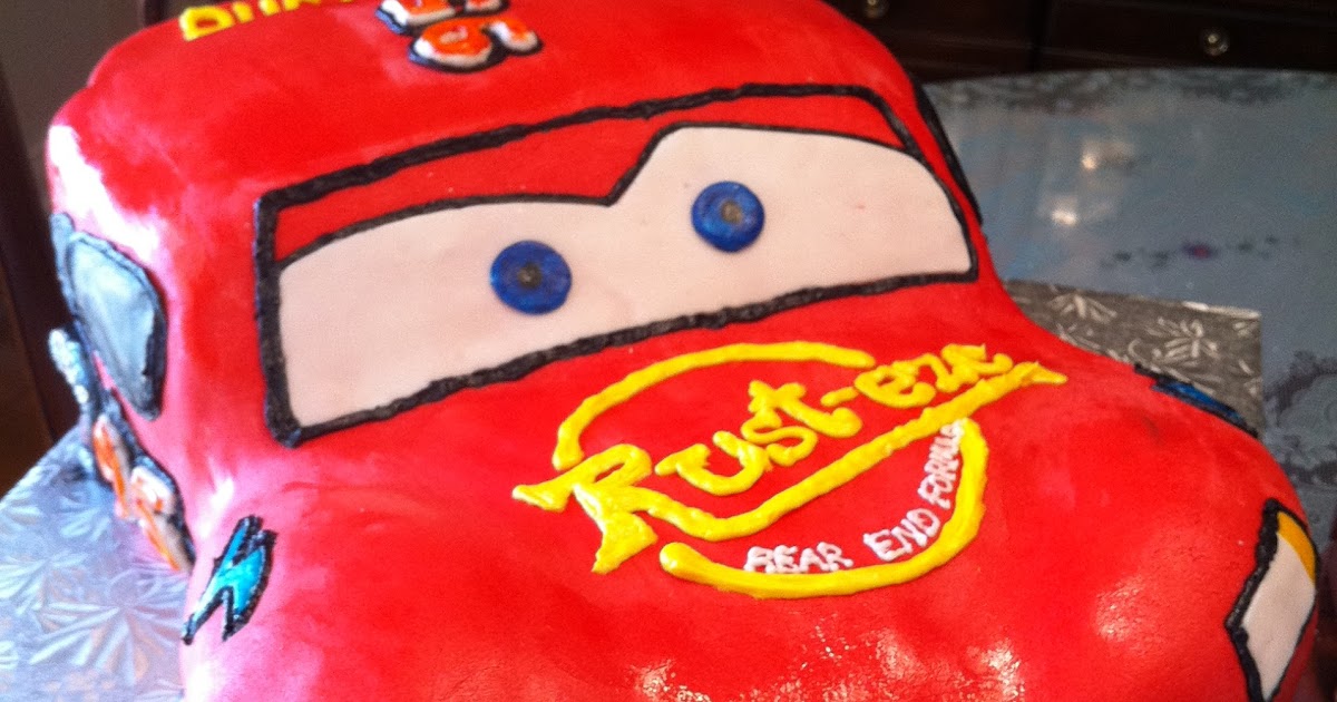 Love Dem Goodies: Lightning McQueen Cake 3D