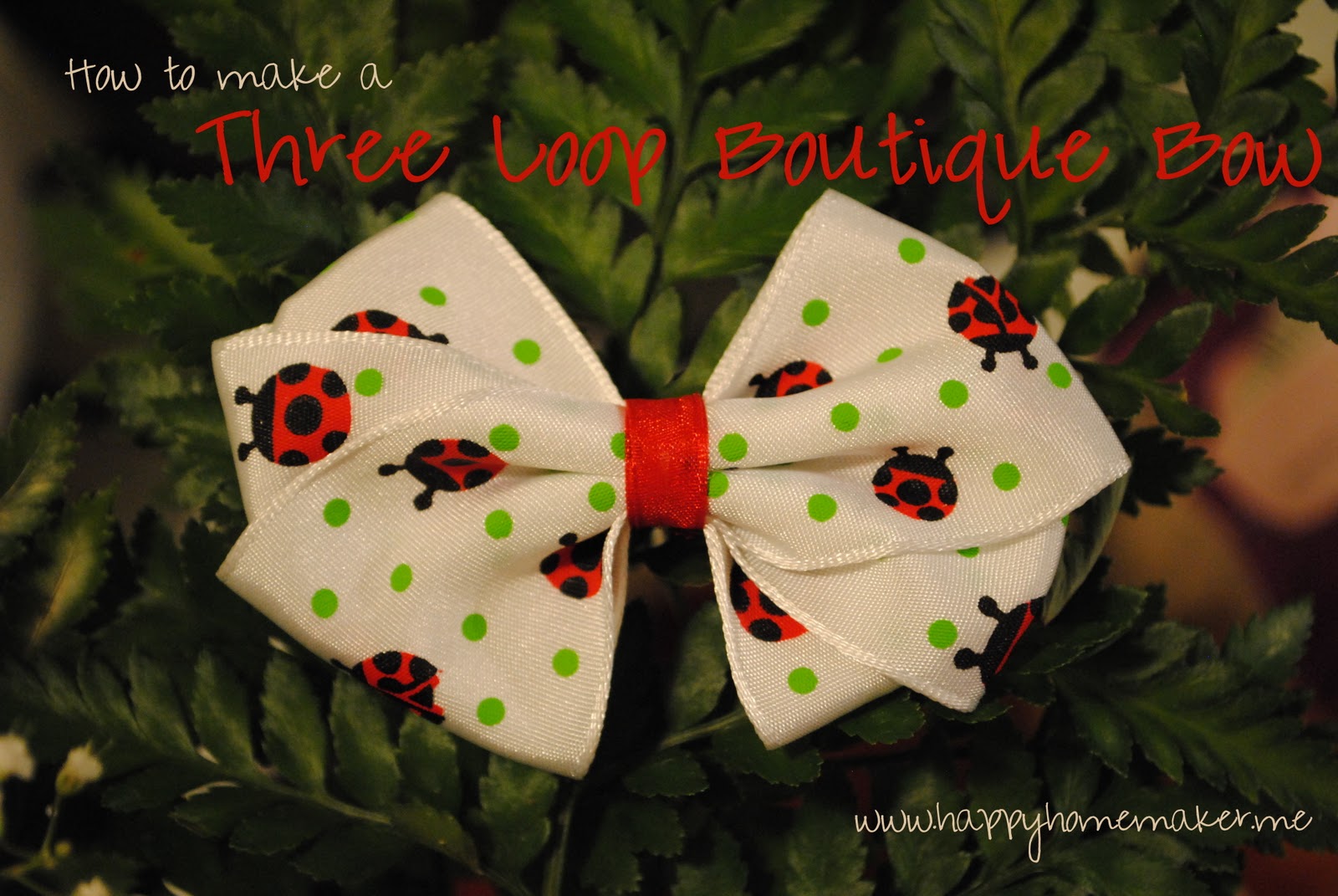 Happy Homemaker Me Making a Boutique Bow Barrette