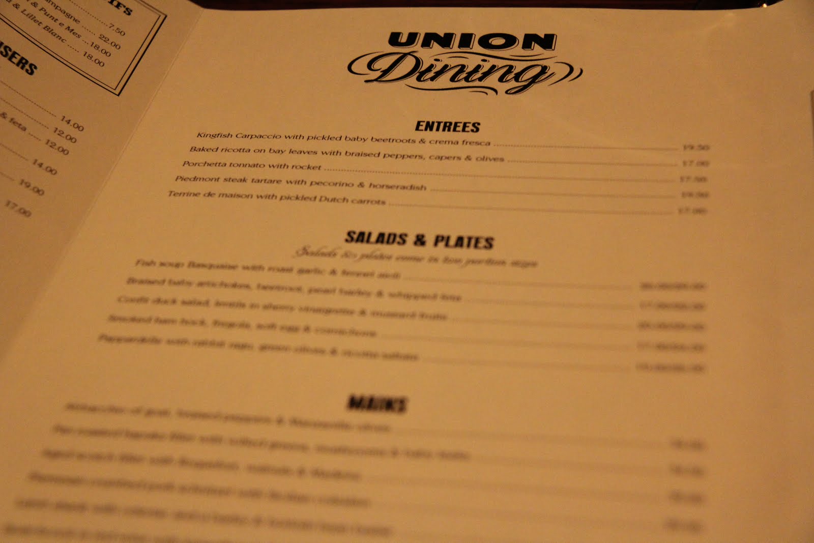 EATspeak Union Dining