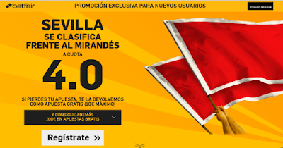 betfair Sevilla se clasifica semifinales cuota 4 Copa 28 enero betfair Sevilla se clasifica semifinales cuota 4 Copa 28 enero