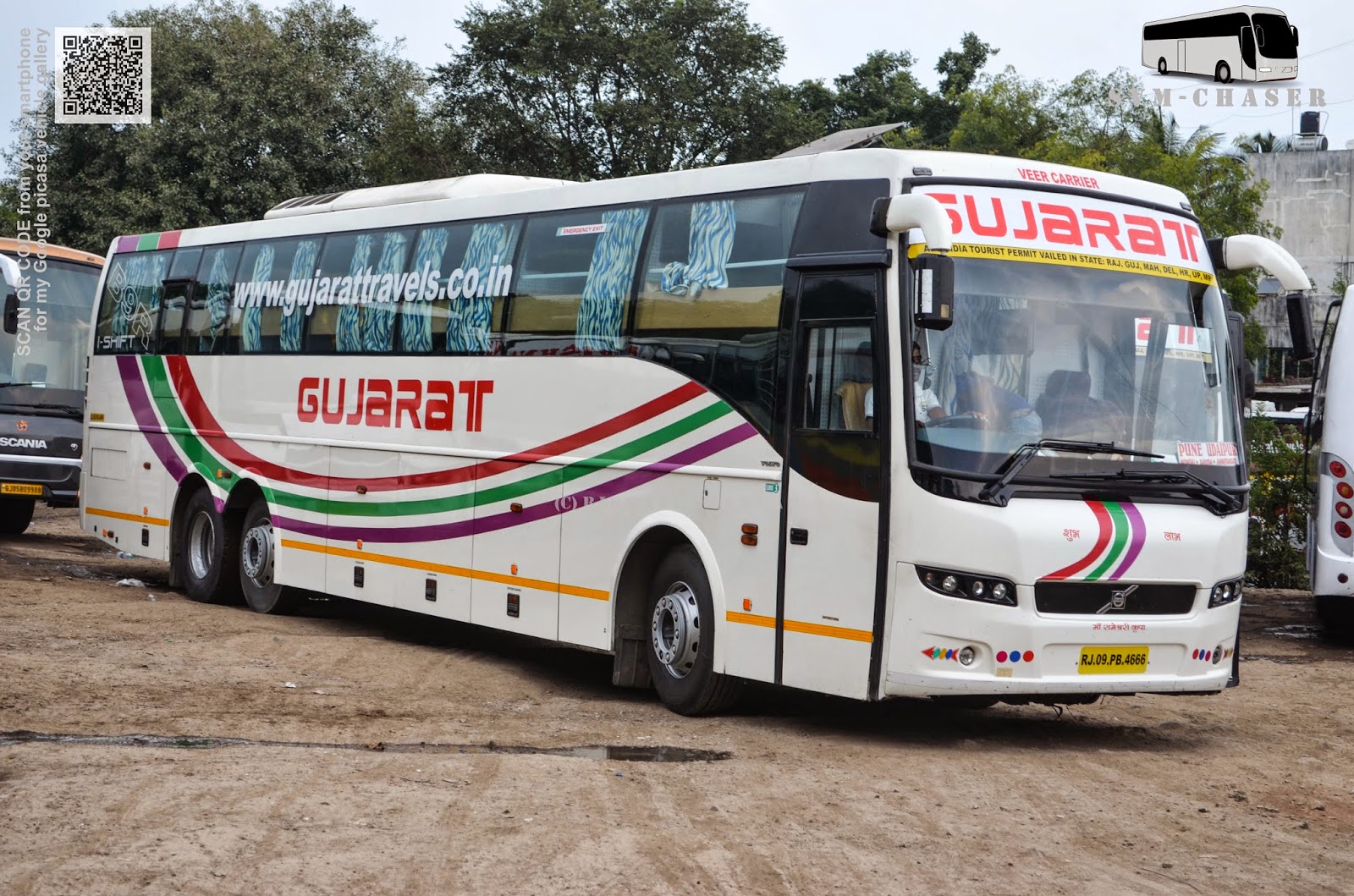 GUJARAT ISHIFT VOLVO Sleeper Coach Biswajit SVM Chaser